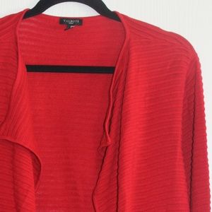 Red Talbots Size 2X Cardigan Sweater